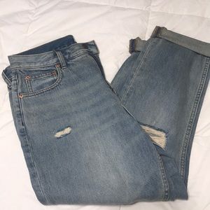 Free People Light Blue High Rise Jeans
